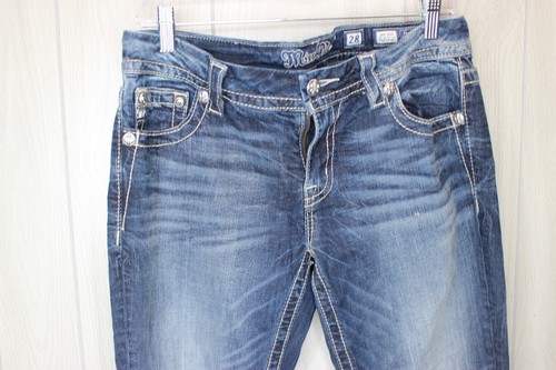 Miss Me Mid Rise Easy Crop Semi Distressed Jeans Größe 28x27 - Bild 4 von 7