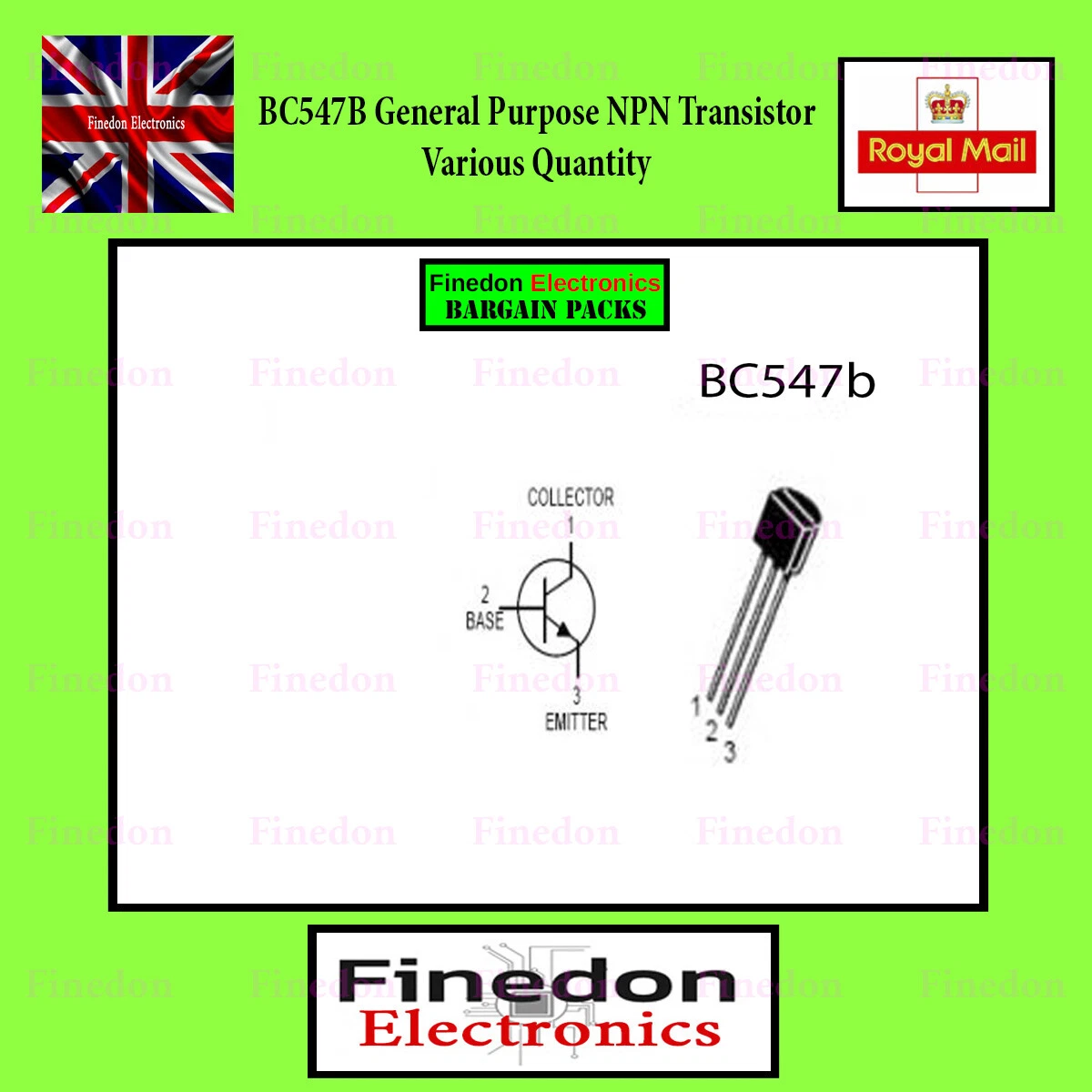 BC547 TRANSISTOR BASIC KNOWLEDGE PINOUT APPLICATION, 45 OFF