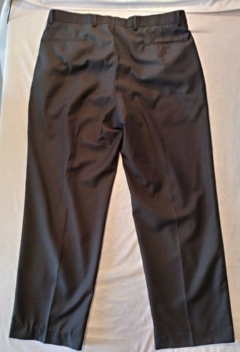 Bill Blass Black Label Anzughose Herren schwarz Plissee vorne Größe 38 - Bild 5 von 5
