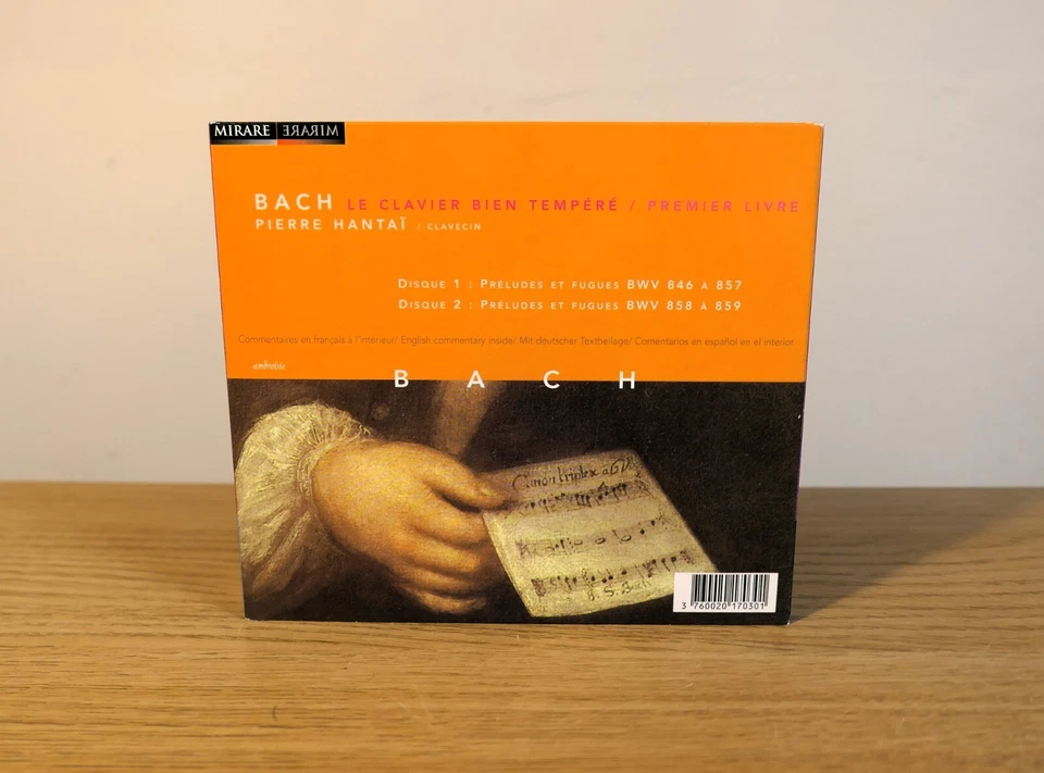 Bach Le Clavier Bien Tempere Pierre Hantai Harpsichord Mirare 2 CD Well-Tempered — 第 2/3 张图片