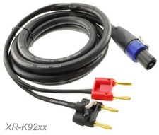 12AWG 4-Pole Neutrik SpeakOn to 2-Dual Banana Premium Speaker Cable