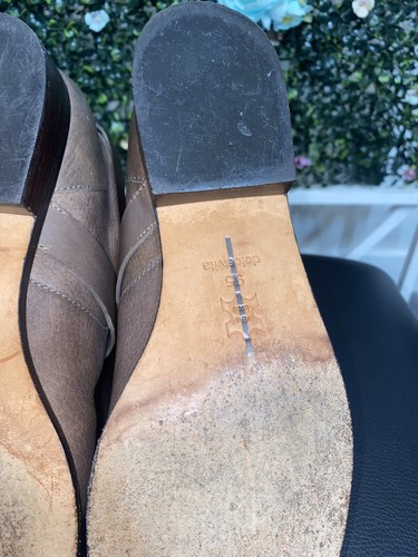 Dolce Vita Brown Faux Leather Textured Vero Cuoio Knee High Riding Boots ~Sz 9.5 - Picture 12 of 13