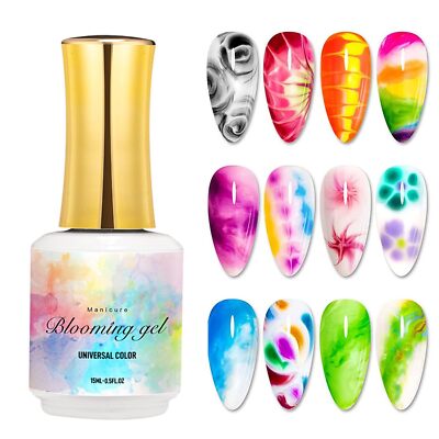 Clear Blooming Gel Nail Polish15ml Nail Blooming Gel Blossom Gel Soak Off UV ...