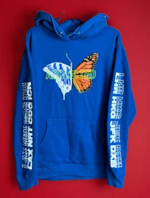 Beverly Pills Butterfly Addicted Hoodie ~ Size Large 
