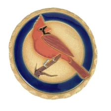 Ceramic Trivet Ashleys Handmade Crafts Cardinal Blue Band Montana