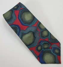 MEN'S STRATHMORE Multi-Color Abstract Design Silk TIES NECK TIES DESIGNER