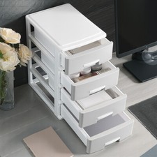 Plastic Small Storage Boxes Drawer Type Desk File Desktop Organizer With Drawers