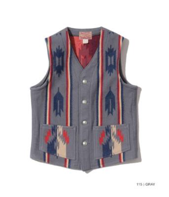 SUGAR CANE / WOOL BLANKET VEST SC14493
