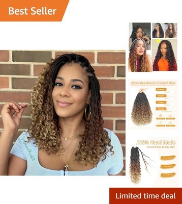 Naturally Beautiful 14 Inch Crochet Box Braids - 8 Packs for Effortless Style