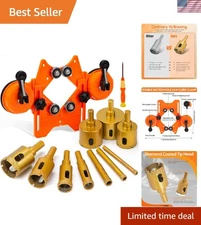 Professional Diamond Drill Bits - 12 PCS Dry/Wet Kit for Ceramics and Porcelain