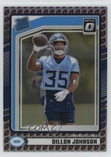 2024 Donruss Rated Rookie Optic Preview Football Emoji Prizm Dillon Johnson n0c