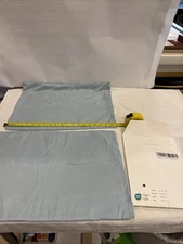 EXQ Home Toddler Pillowcases 14" x  20" Travel Pillowcase Set of 2, Blue Coral