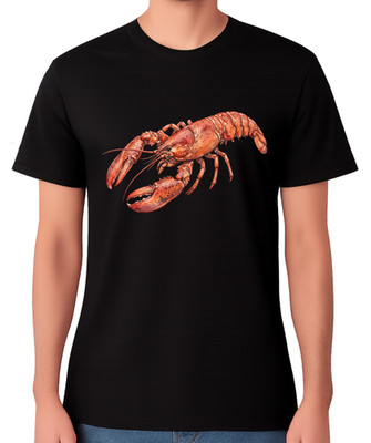 Lobster T-Shirt Realistic Seafood Ocean Animal Graphic Unisex Tee
