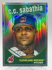 C.C. Sabathia 2008 Topps Heritage Chrome Refractor #C145 /559 Z1