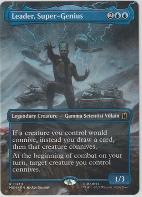 MTG - Marvel Super Heroes - Leader, Super-Genius *Borderless*