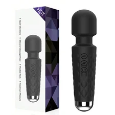 20 Speed Handheld Massager Wand Vibrating Massage Magic Full Body Therapy Motor