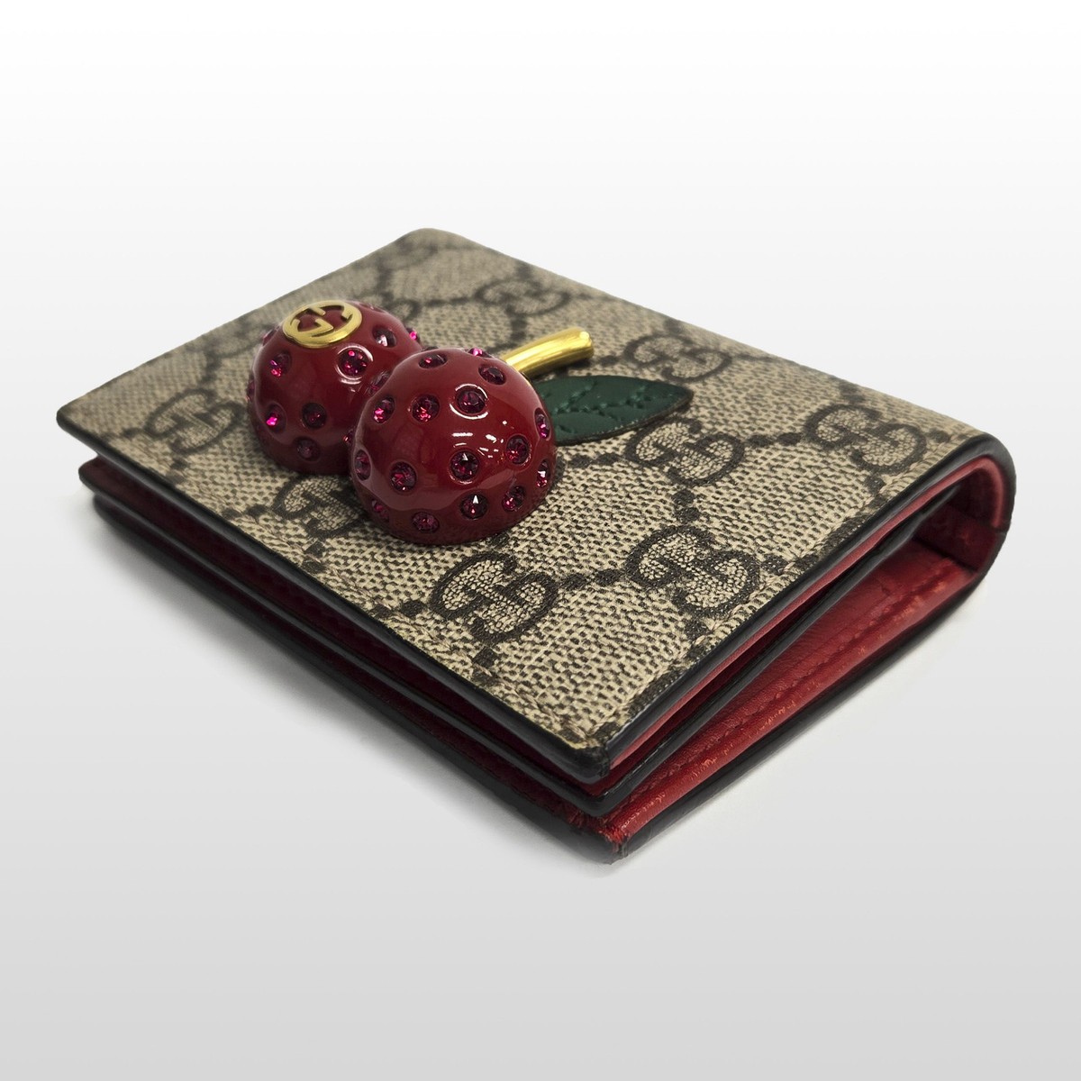 Gucci Cherry GG Supreme Wallet 476050 112576147 | eBay