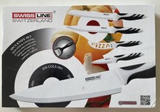 Messer Set Swiss Line 5 tlg. Schwarz-Weiß plus Bonus Schäler Neupreis 129,- EUR