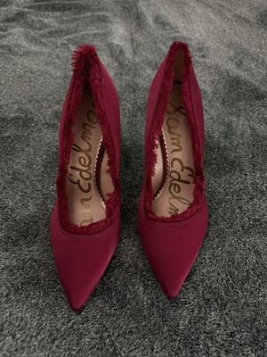 Sam Edelman Halan Fringe Detail Satin Stiletto