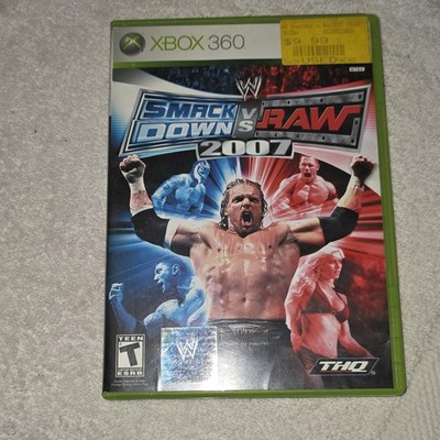 THQ WWE SmackDown vs. Raw 2007 Xbox 360 Sports Wrestling Manual Included