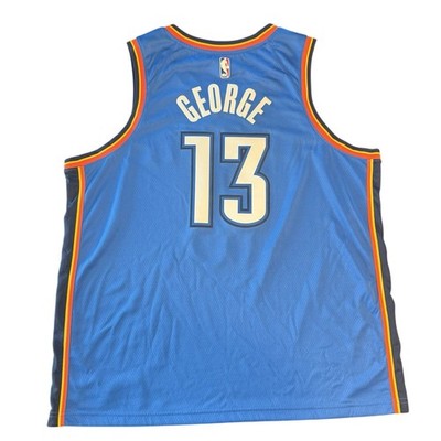 OKC ポール・ジョージ ユニフォーム 56 Nike Swingman Paul George OKC Thunder Jersey Blue 13 Size 56 XXL
