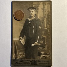 Wilhelmshaven divisione siluri marinaio marinaio 11x7 foto gabinetto originale