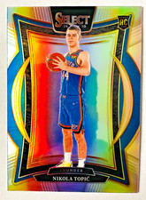 2024-25 Panini Select Nikola Topic SILVER Prizm RC #89 Concourse Thunder Rookie!