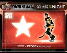 2021-22 Upper Deck Credentials #1S-3 Sidney Crosby Star of the Night: First Star