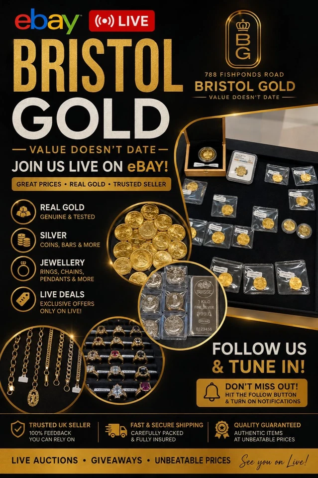 Debut Bristol Gold Live! Gold/Silver Bullion and Jewellery Price drop