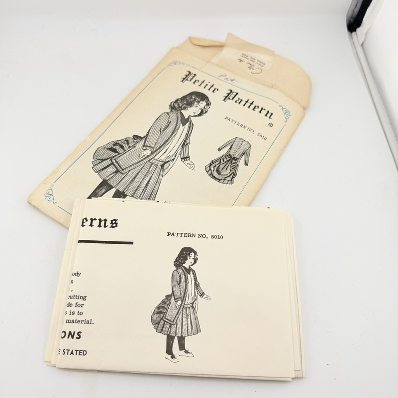 Vintage Petite Pattern 5010 Girls Dress Jacket Sewing Pattern w/ Instructions