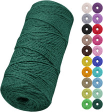 Jute Twine String, 2mm 328 Feet Natural Garden Twine for Crafts, Colored Jute Ro