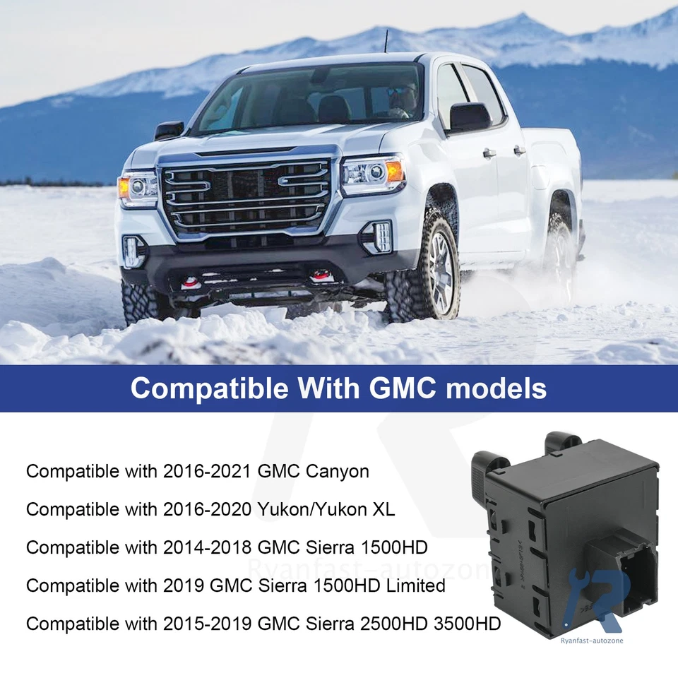 Conjunto de interruptor de control de freno de remolque para Chevy Colorado Silverado GMC 84108373 Foto 4 de 4