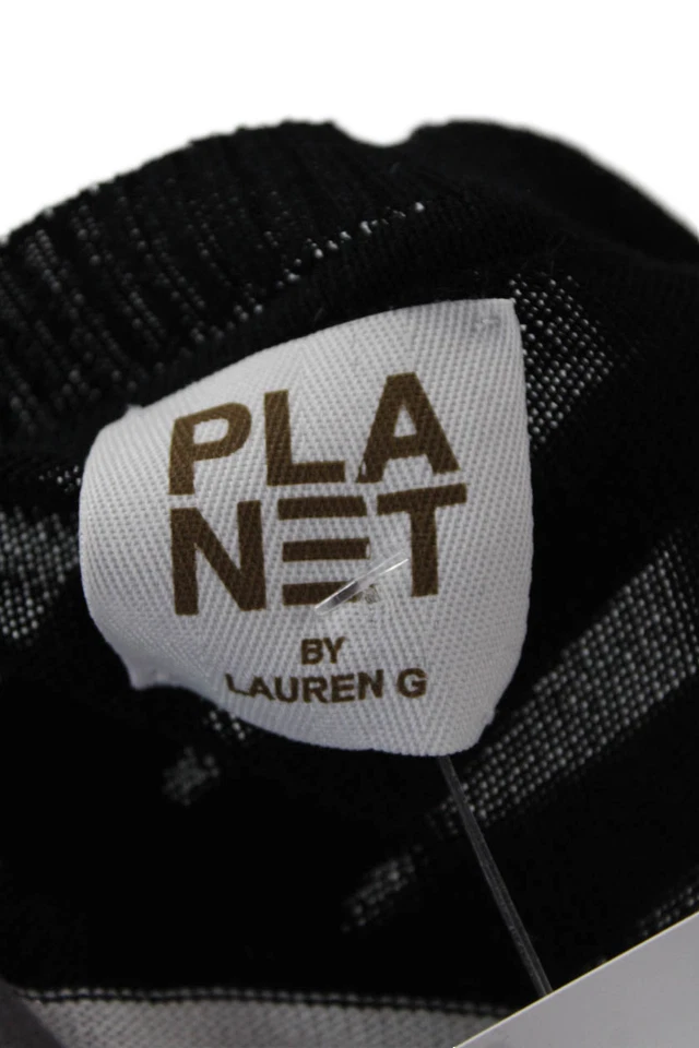 Suéter Planet by Lauren G Para Mujer Manga Larga Cuello Redondo Rayas Talla M Foto 4 de 4