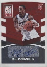 2014 Donruss Elite Status Signatures Red Die-Cut 23/99 KJ McDaniels #3 Auto 0o0