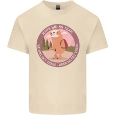 Camiseta de Algodón Ligero Equipo de Senderismo Perezoso Divertida Trekking Caminar Para Hombre