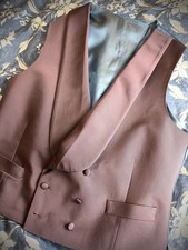 Ede & Ravenscroft Silk Waistcoat Dusty Pink/Rose Color Size 42 Used Once VGC