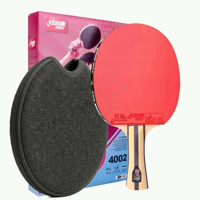 DHS Ping Pong Paddles with Fabric Paddle Cover Case，Sticky Rubber for Max