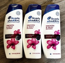 Head & Shoulders Dandruff Shampoo Smooth & Silky 12.5 oz Exp 6/27 Lot of 3