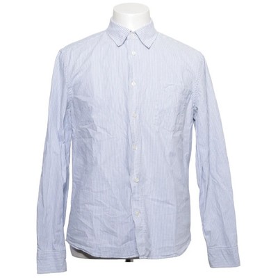 Asket, Hemd, Größe: L, The Oxford Shirt, Blau/Weiß, Bio-Baumwolle, Streifen #GyF