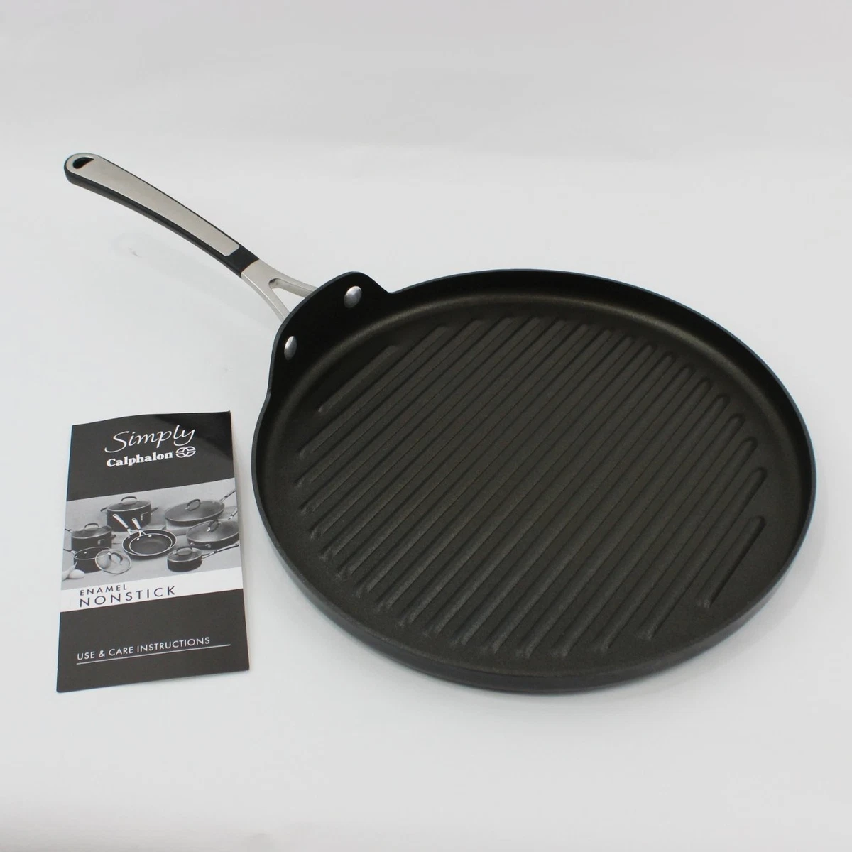 Calphalon Sartén Para Parrilla Redonda 13" Antiadherente Color Negro