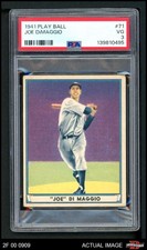 1941 Play Ball #71 Joe DiMaggio Yankees HOF MVPw PSA 3 - VG