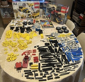 Vintage LEGO Lot 1980 Technic #8860 Basic #744 Motor Box Manuals Incomplete