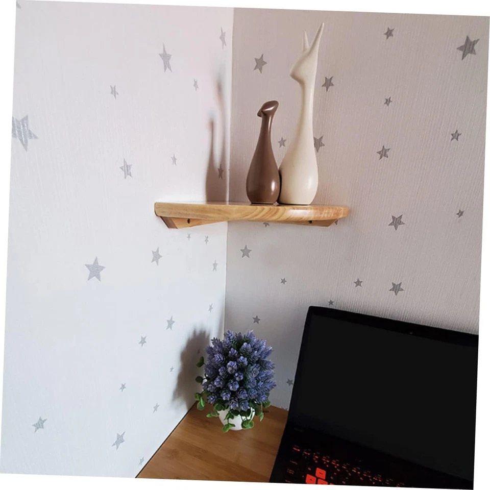 1 Set Mensola Angolare Mensola in Vetro Staffa a Parete Mensola Angolare Mensole - Immagine 4 di 4