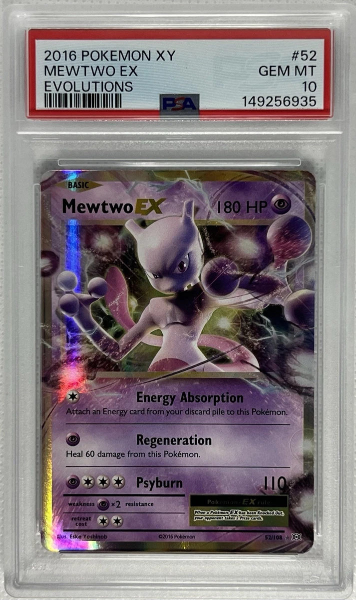 Mewtwo Pokémon TCG Evolutions Ultra Rare Individual Collectible