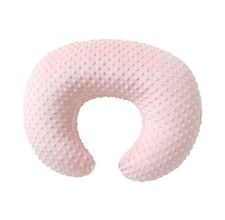 Nursing Pillow Cover Breastfeeding Pillow Cases Plush Dot Slipcover Lightpink
