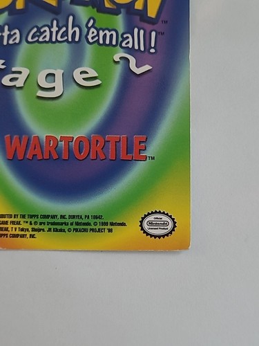 Tarjeta Pokemon - Wartortle #08 E8 - Pokemon la Primera Película - Topps - Imagen 14 de 14