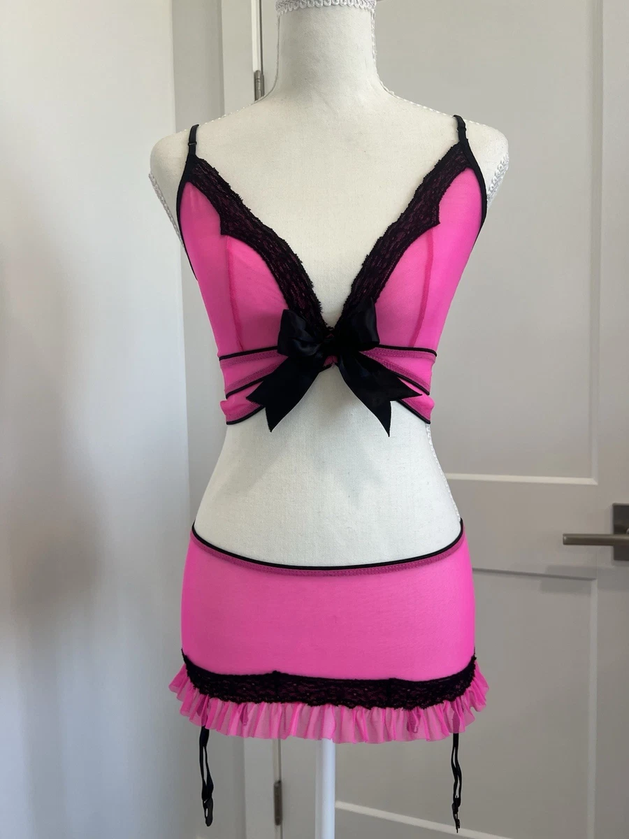 pink vintage lenceria