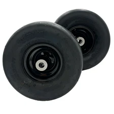 Set of 2 - 12x6.00-5 2 Ply Smooth Tire & Wheel Assembly