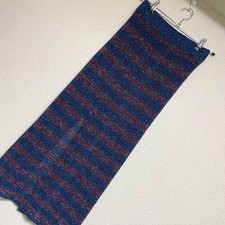rag & bone Blue Purple Stripe Knit Long Skirt...