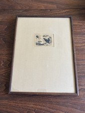 FRANK WESTON BENSON SIGNED ETCHING Two Crows